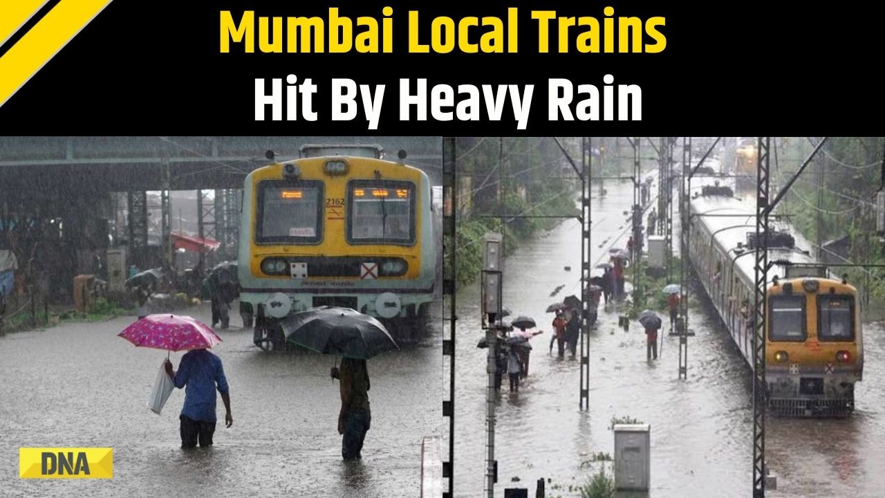 Mumbai Rains: Mumbai Local Trains Hit By Relentless Monsoon Fury; Tracks Waterlogged, Trains Delayed