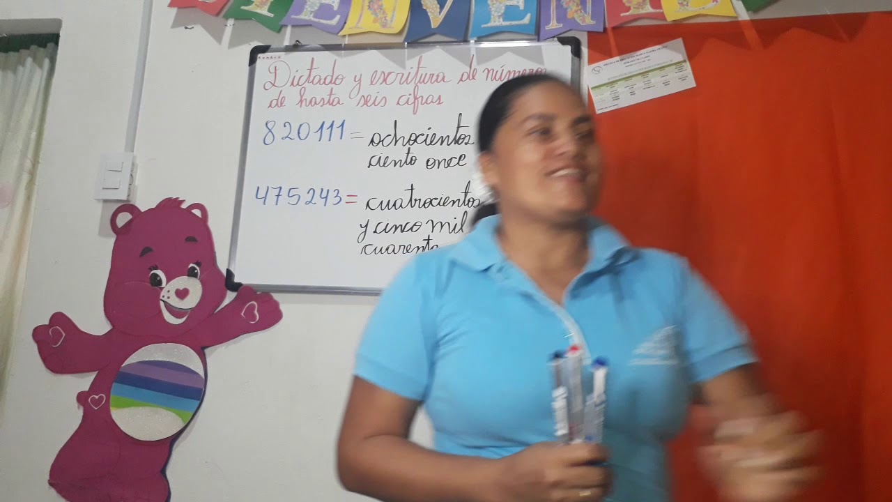 Dictado y escritura de n&ugrave;meros naturales de hasta seis cifras