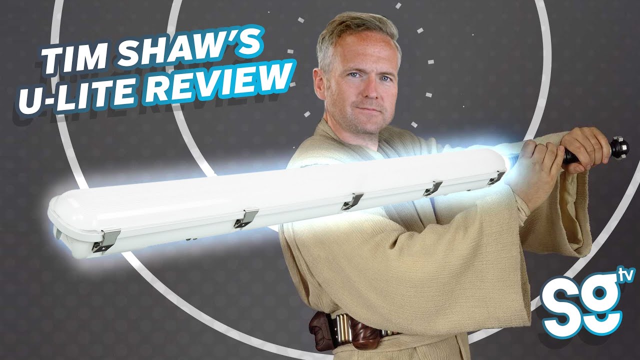 Tim Shaw looks at Ovia's U-Lite fixture in his studio!