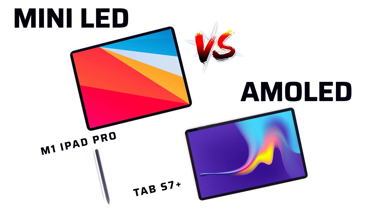 M1 iPad Pro vs Galaxy Tab S7+ // MINI LED vs OLED -  YES We Have A Winner!