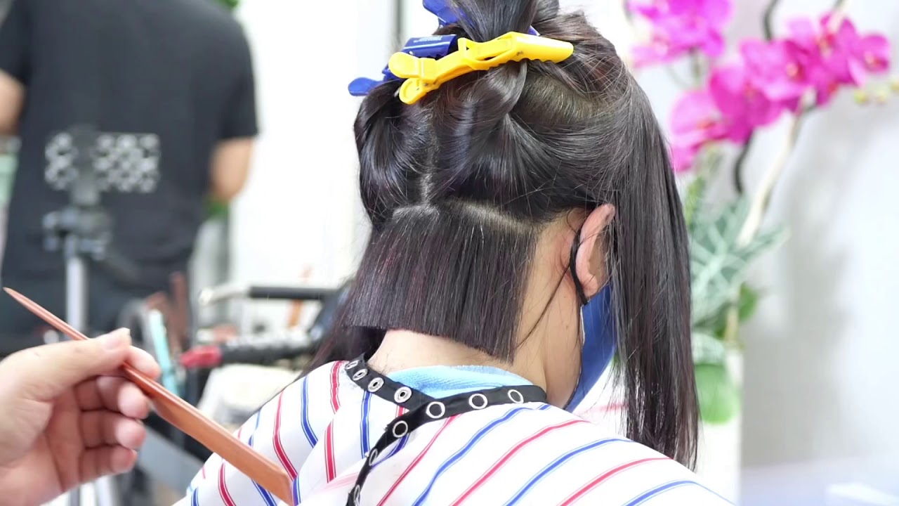 Keratin treatment and bob haircut ตัดผมบ๊อบ สวย สวย พร้อมทำเคราติน