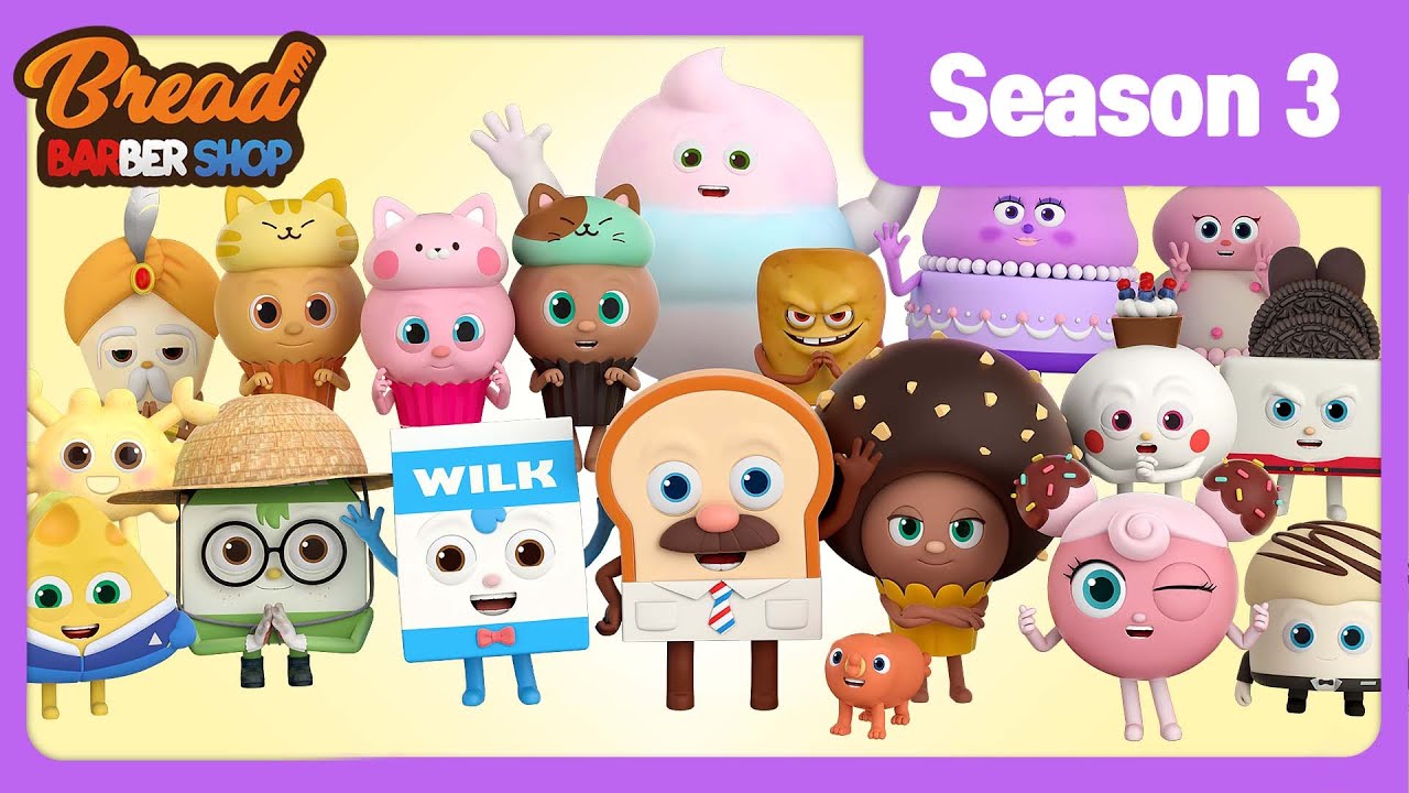 BreadBarbershop | Season3 Compilation | english/animation/dessert/cartoon