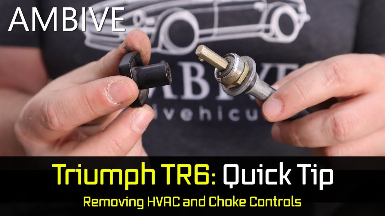Triumph TR6: How to remove HVAC & Choke controls