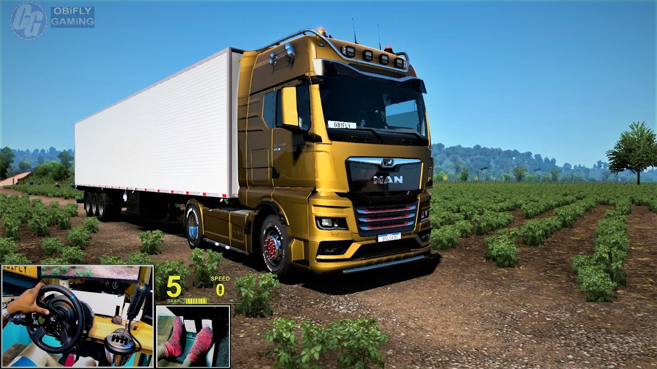900hp 2020 MAN TGX tg3 straight pipe - Euro Truck Simulator 2 - Mapa RBR 1.47 1.48