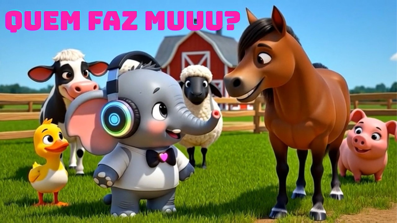 Aprenda os Sons dos ANIMAIS com DJ Lennie: Muuu, Bééé e mais!
