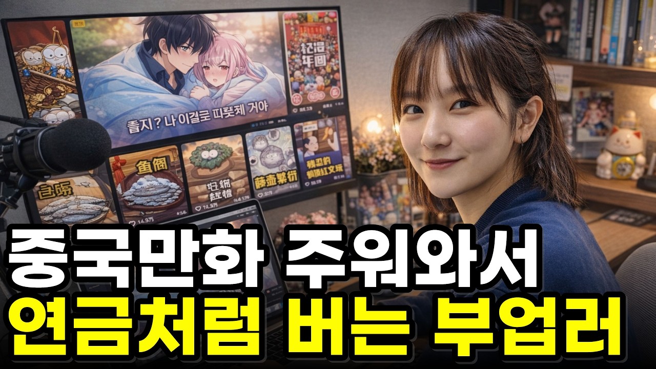 중국만화 애니 번역작업만해서 월 500 버는 본업 월급보다 더 벌어가고있는 부업러