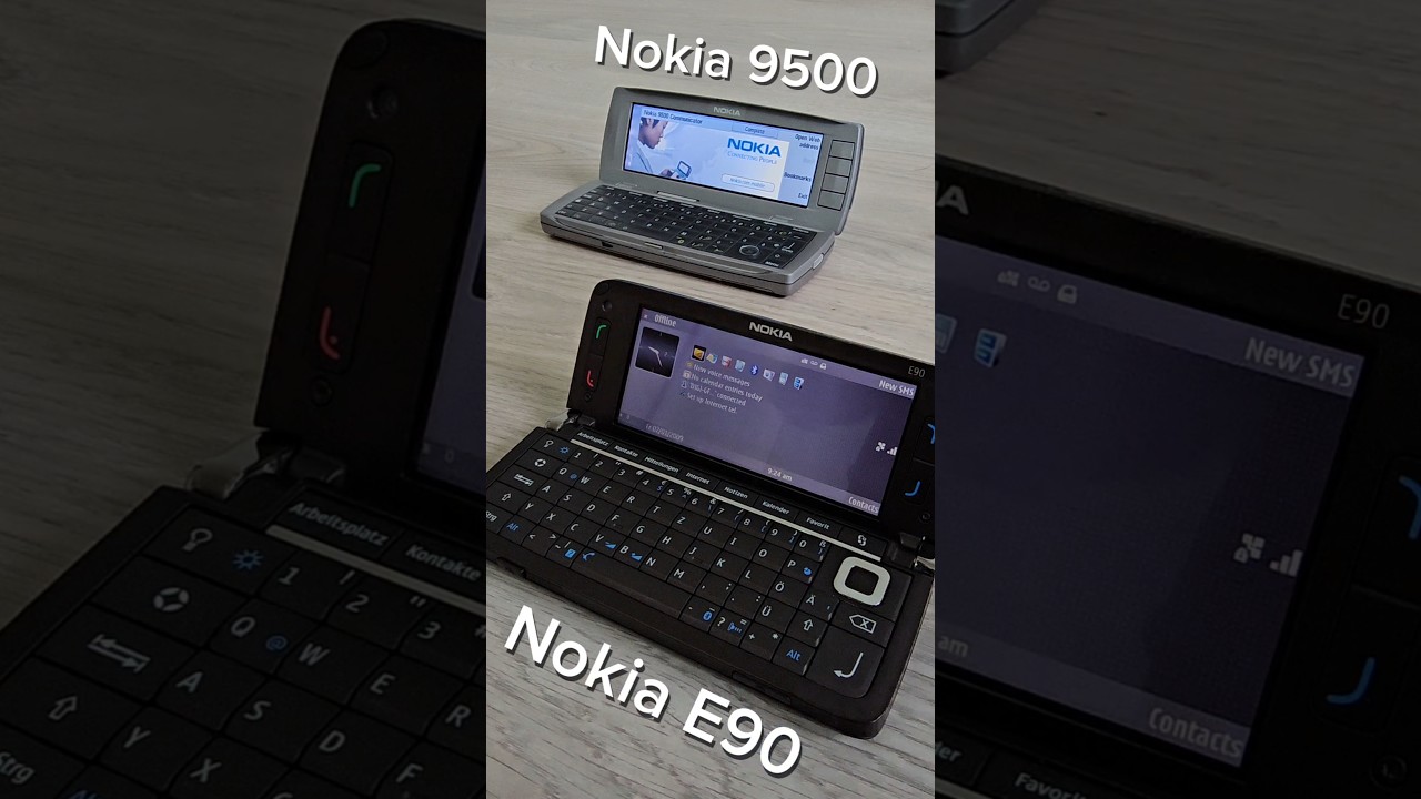 Nokia 9500 Communicator vs E90 #nokia #business #phone #throwback #short #oldschool #tbt #90skids
