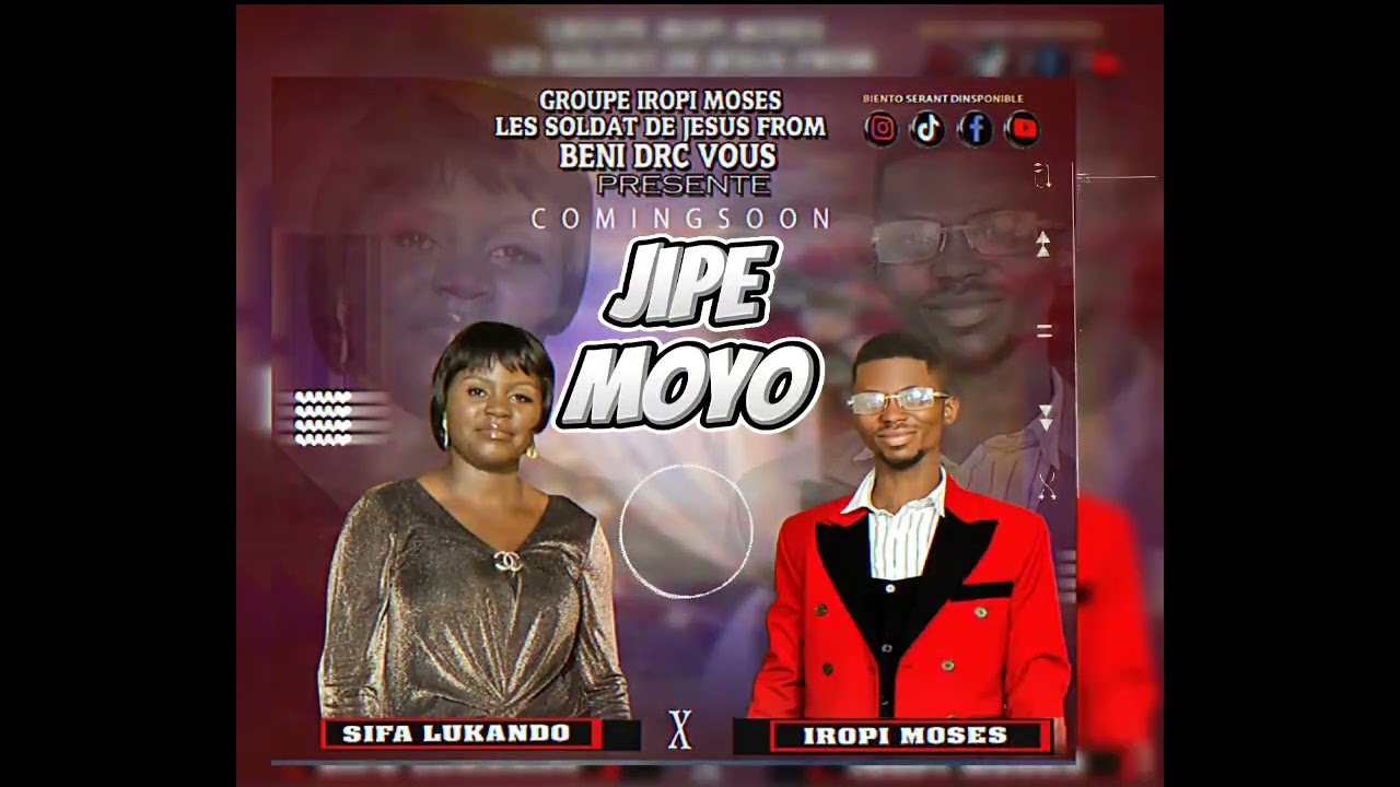 Wimbo NZURI JIPE MOYO by iropi moses DRC ft sifa lukando DRC (official audio tayari)+243 891752003 