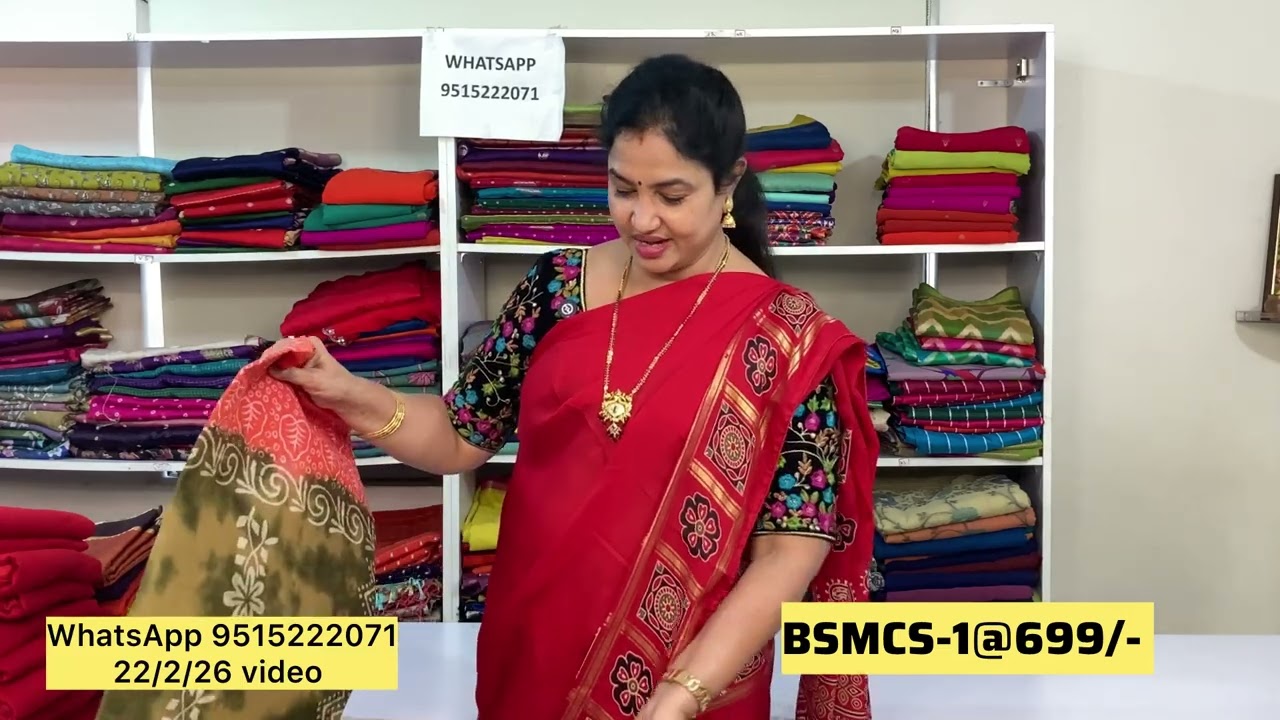 Pure cotton sarees & Kota cotton sarees || At best price 699/- only & free shipping || 9515222071.