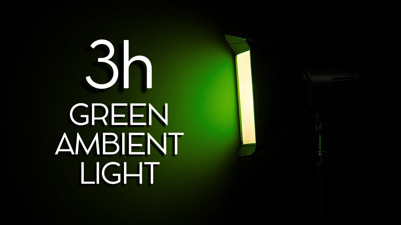3-Hour GREEN Ambient Light – Pink Fill Light for Photography, Video & Focus