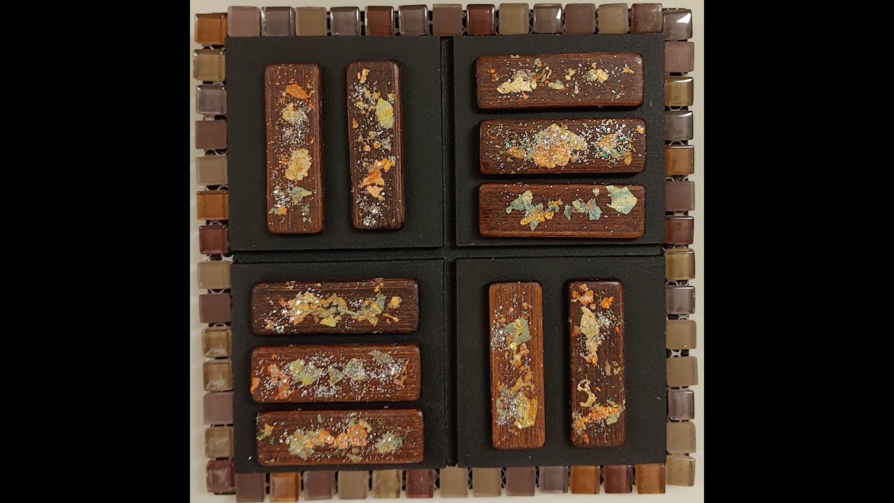 Gold Leaf Application - small tiles