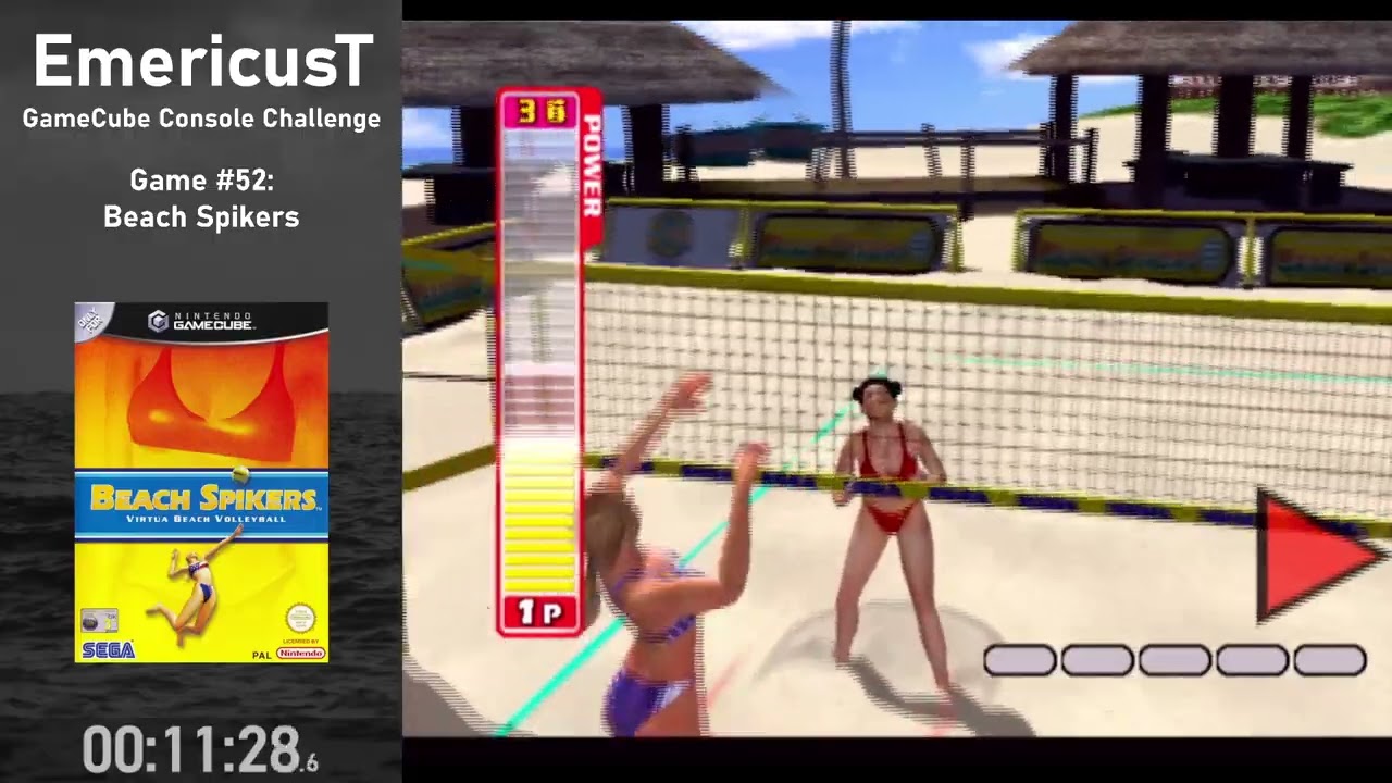 Beating Every GameCube Game - Beach Spikers (100%) - Part 1/1 (Game 52)