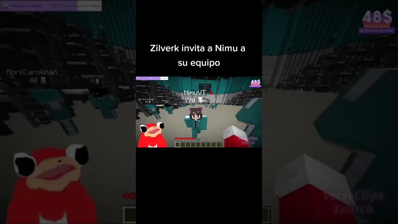 ZilverK y Nimu en los juegos del calamar