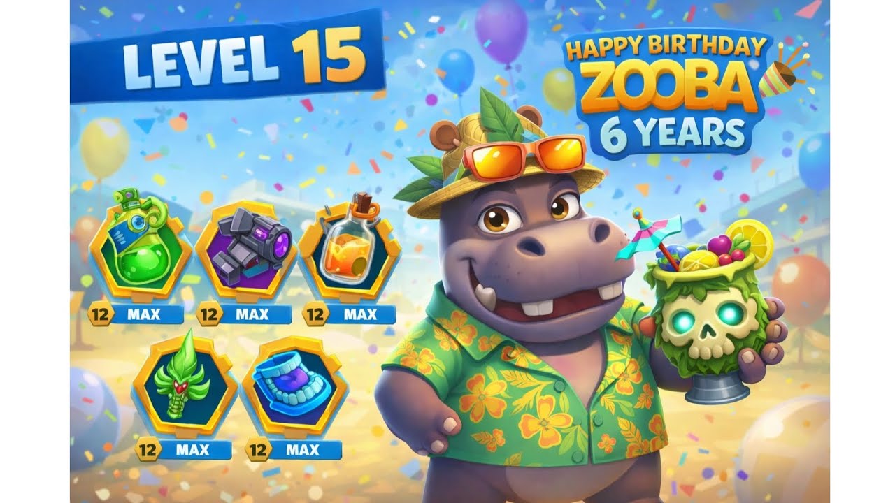 Zooba Tony Lebel 15 Legendary items on 12 😇💪|ZOOBA|