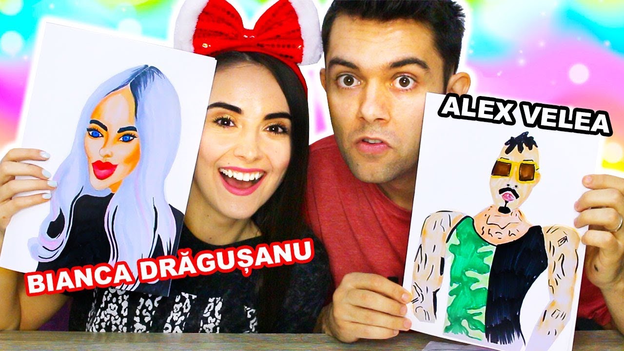 DESENĂM VEDETE! BIANCA DRĂGUȘANU ȘI ALEX VELEA