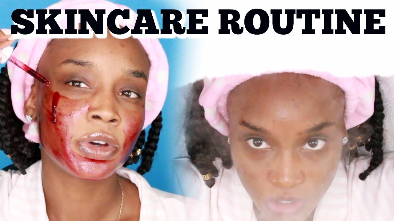Skincare Routine for Acne + Dark Spots | Destiny Lashae