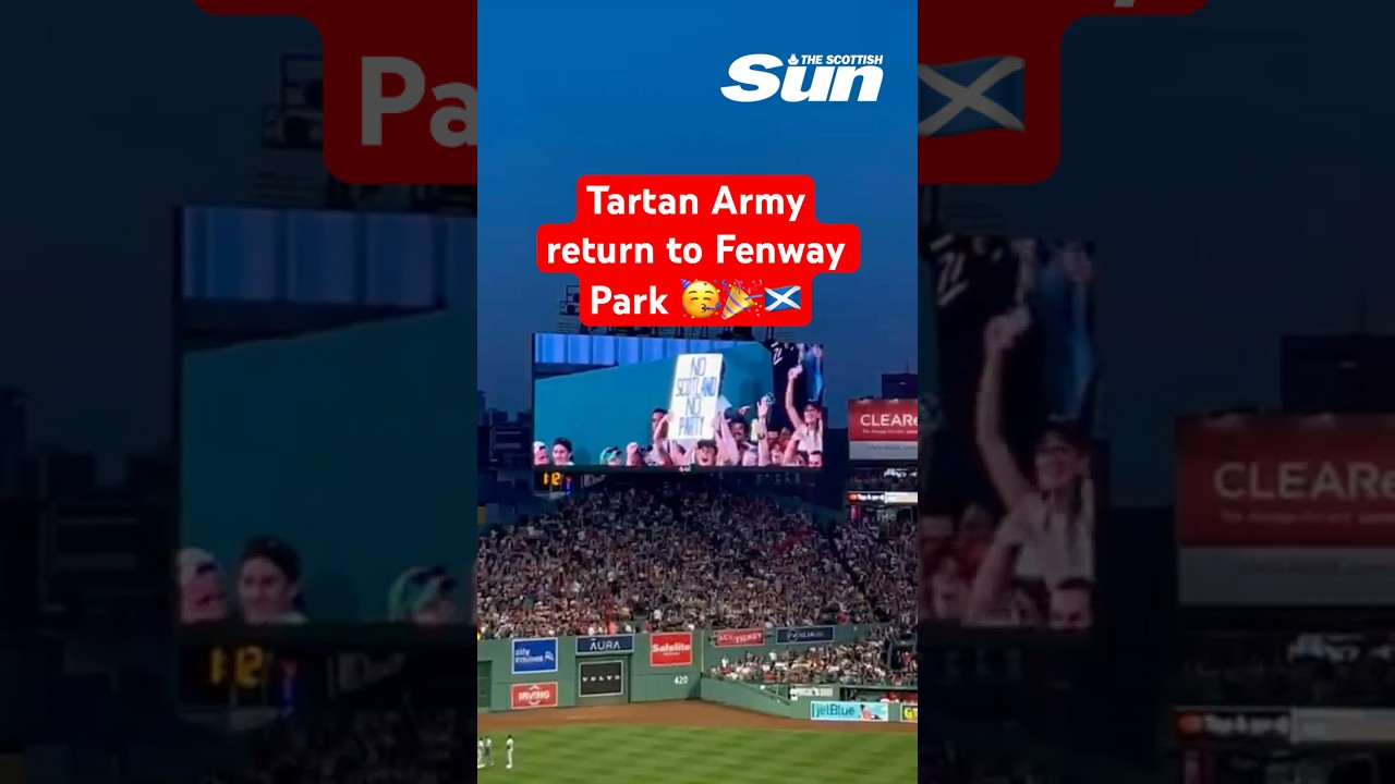 Scotland fans in party mood as they return to Fenway Park