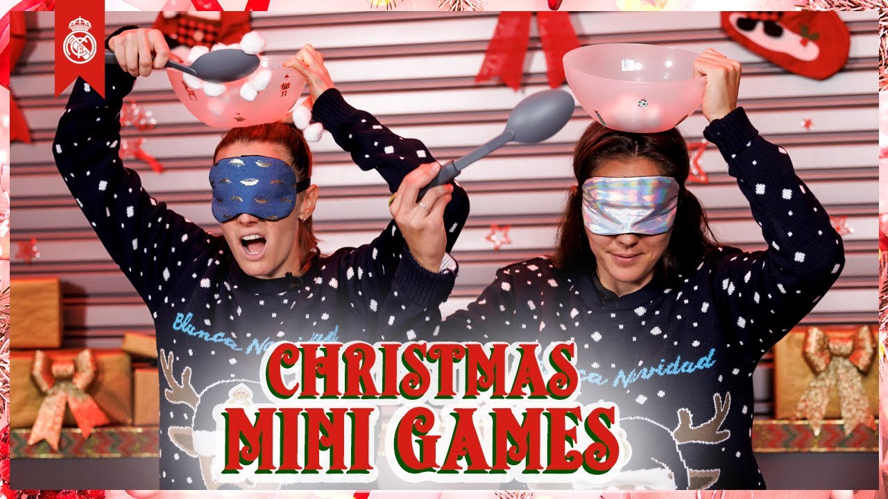 Real Madrid's MINI CHRISTMAS GAMES | Esther, Tere, Toletti & Rocio