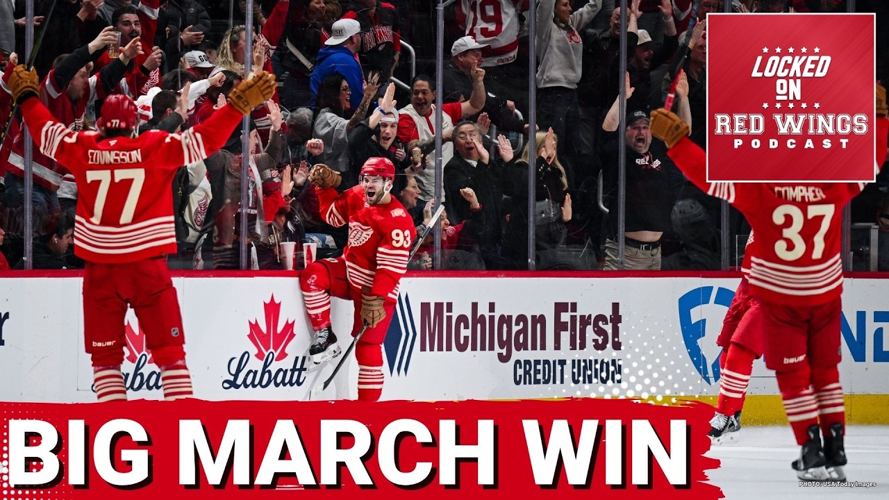 BIG MARCH WIN! Alex DeBrincat's 2nd straight 3-point night fuels Red Wings win over Canadiens