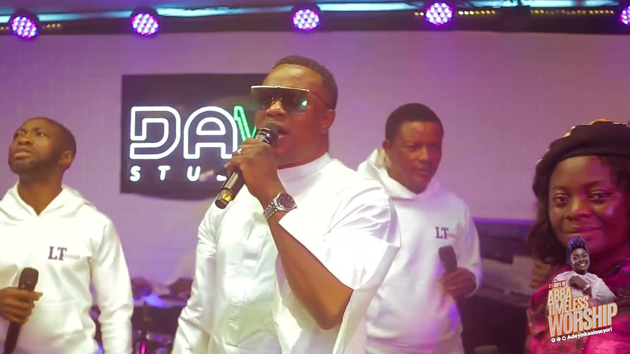 Lanre Teriba Atorise ministering at 21 Days of Abba Timeless Worship