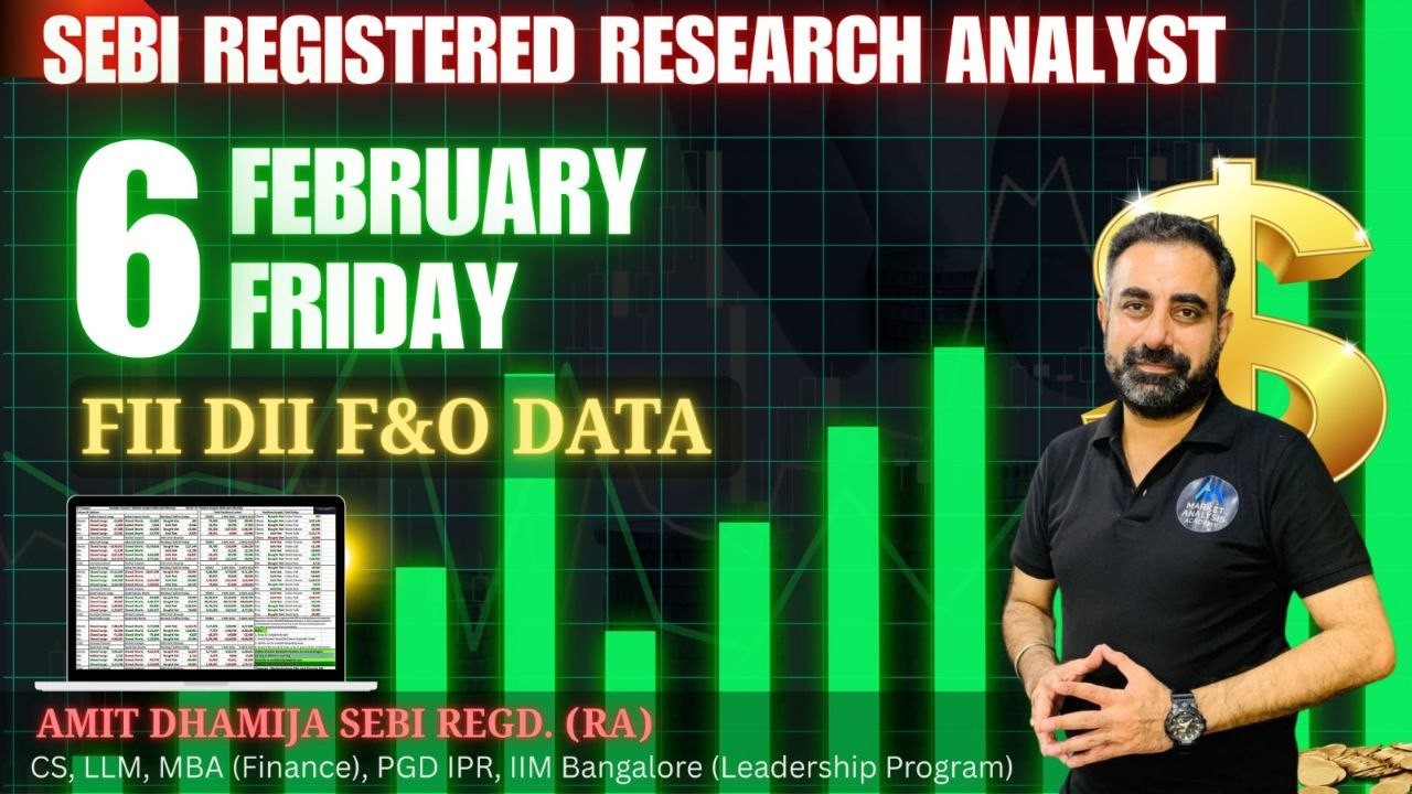 FII DII F&O DATA  Nifty BankNifty Sensex  Prediction Tomorrow Friday 6 February 26 