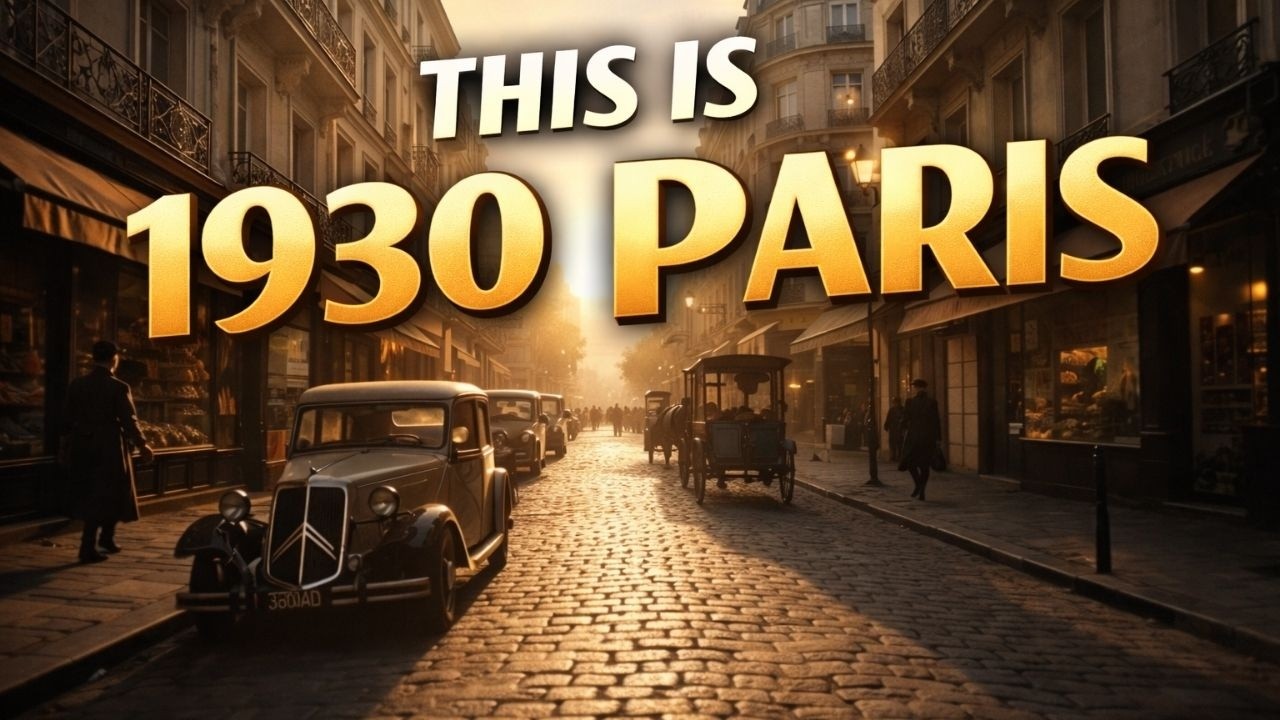 THIS IS PARIS 1930 | Immersive Walking Tour Through Old Paris (Cinematic Time Travel)