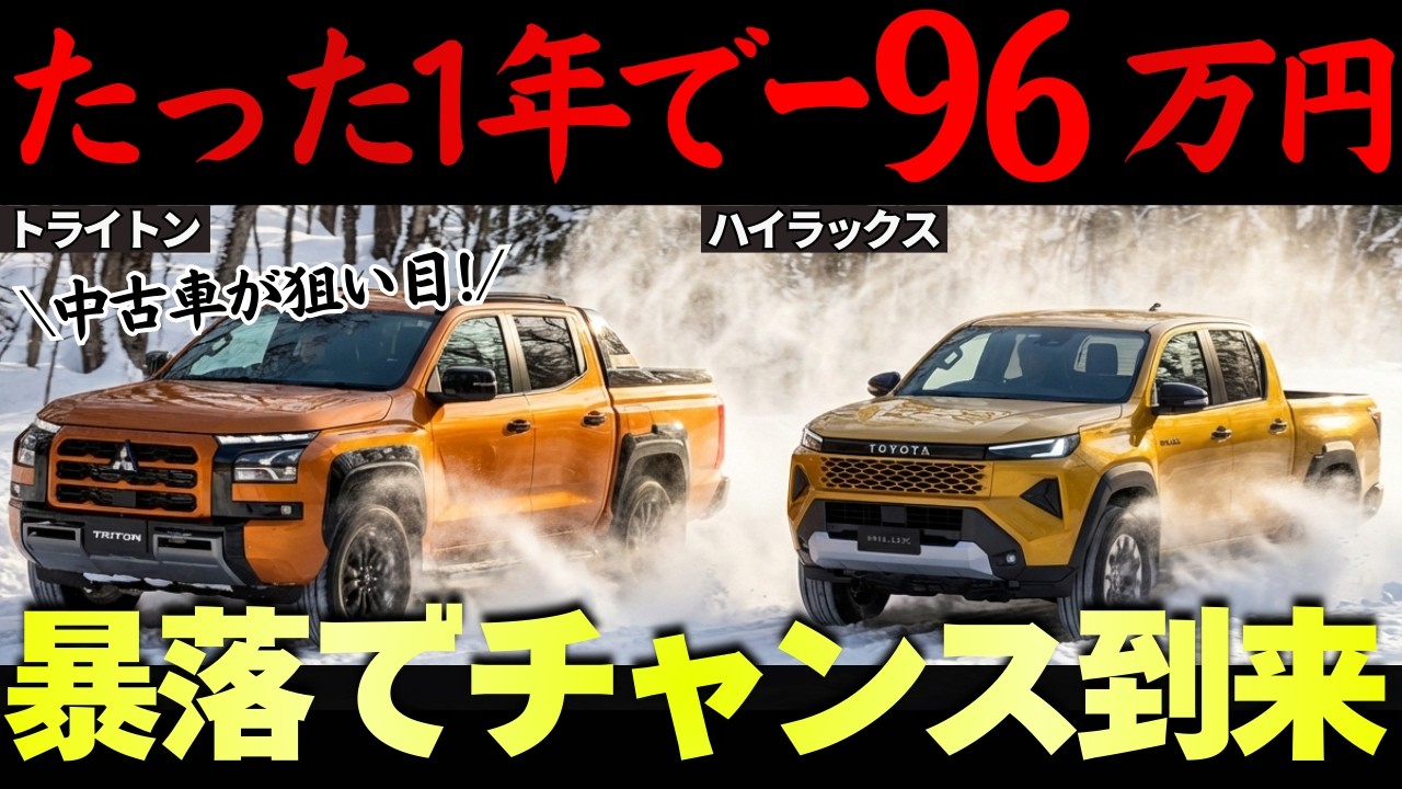 【買ったら大損】ハイラックス vs トライトン最新買取相場がヤバすぎる...リセールから新型〇〇を買う理由を解説