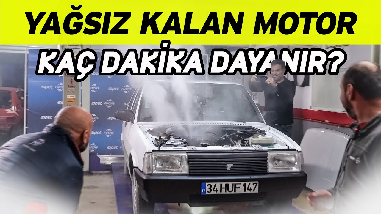 Yağsız kalan motor kaç dakika çalışır? | Tofaş'ın motorunu yağsız bıraktık!