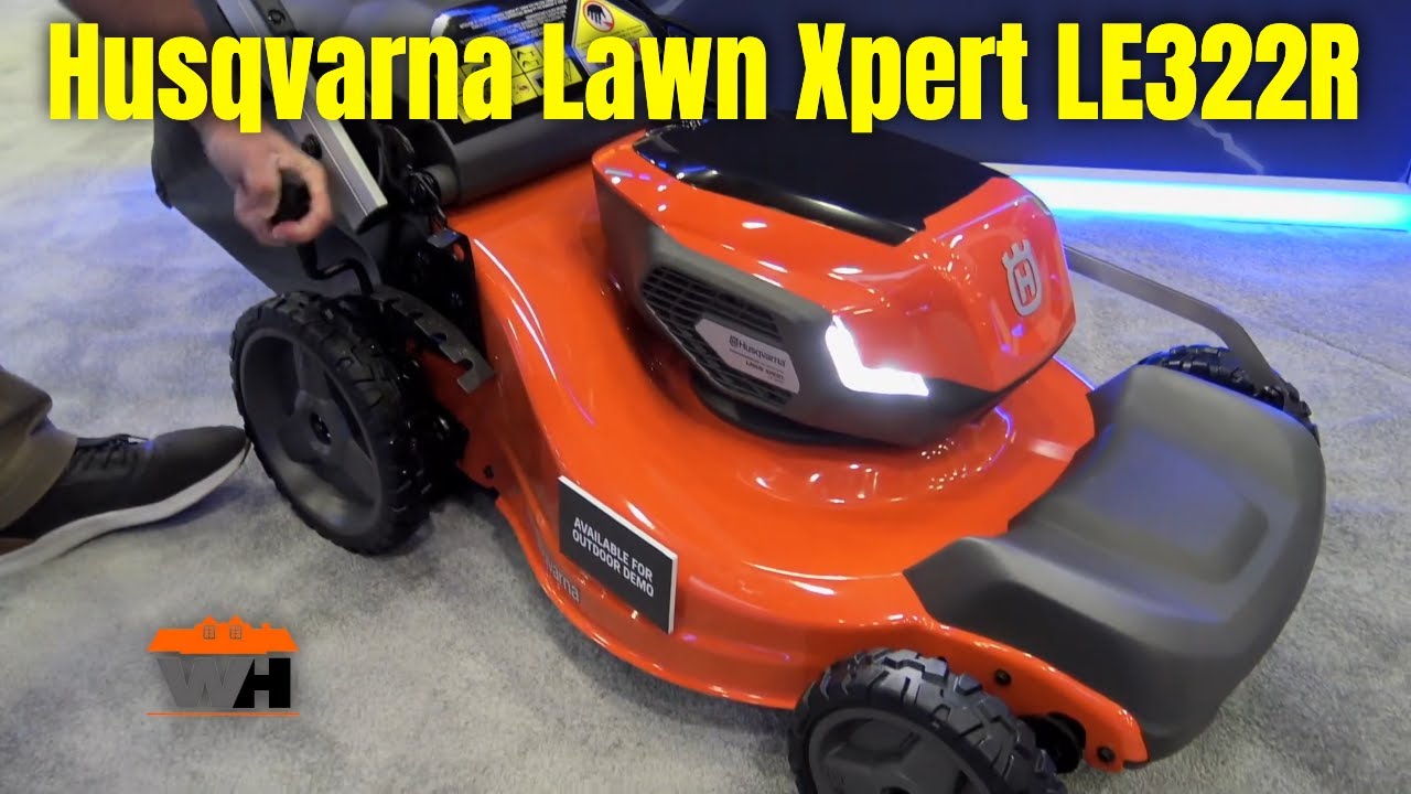 Husqvarna Lawn Xpert LE322R 40-вольтовая аккумуляторная самоходная газонокосилка длиной 21 дюйм