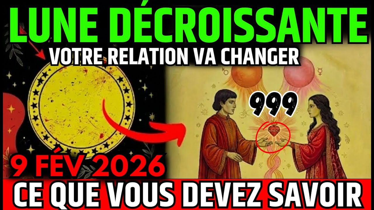 Lune décroissante 9 février : Transformations surprenantes dans l’amour et les relations