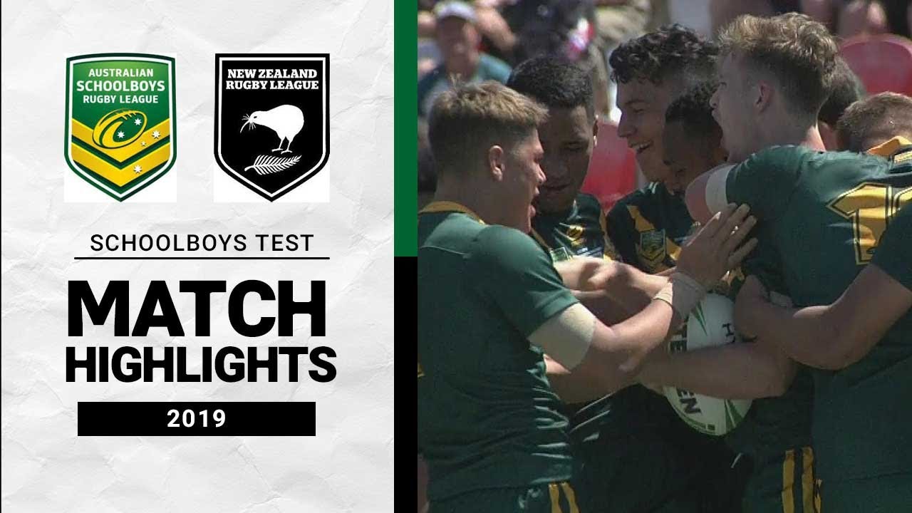 Australian Schoolboys v Junior Kiwis | Match Highlights | 2019 | Test Match