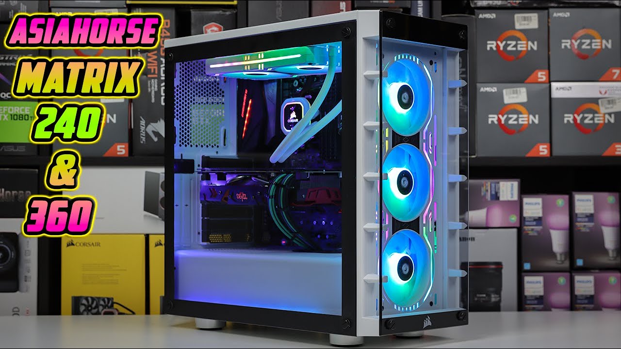 Asiahorse Matrix aRGB Fans Review | Install & Sound/Airflow Test - 240 & 360mm