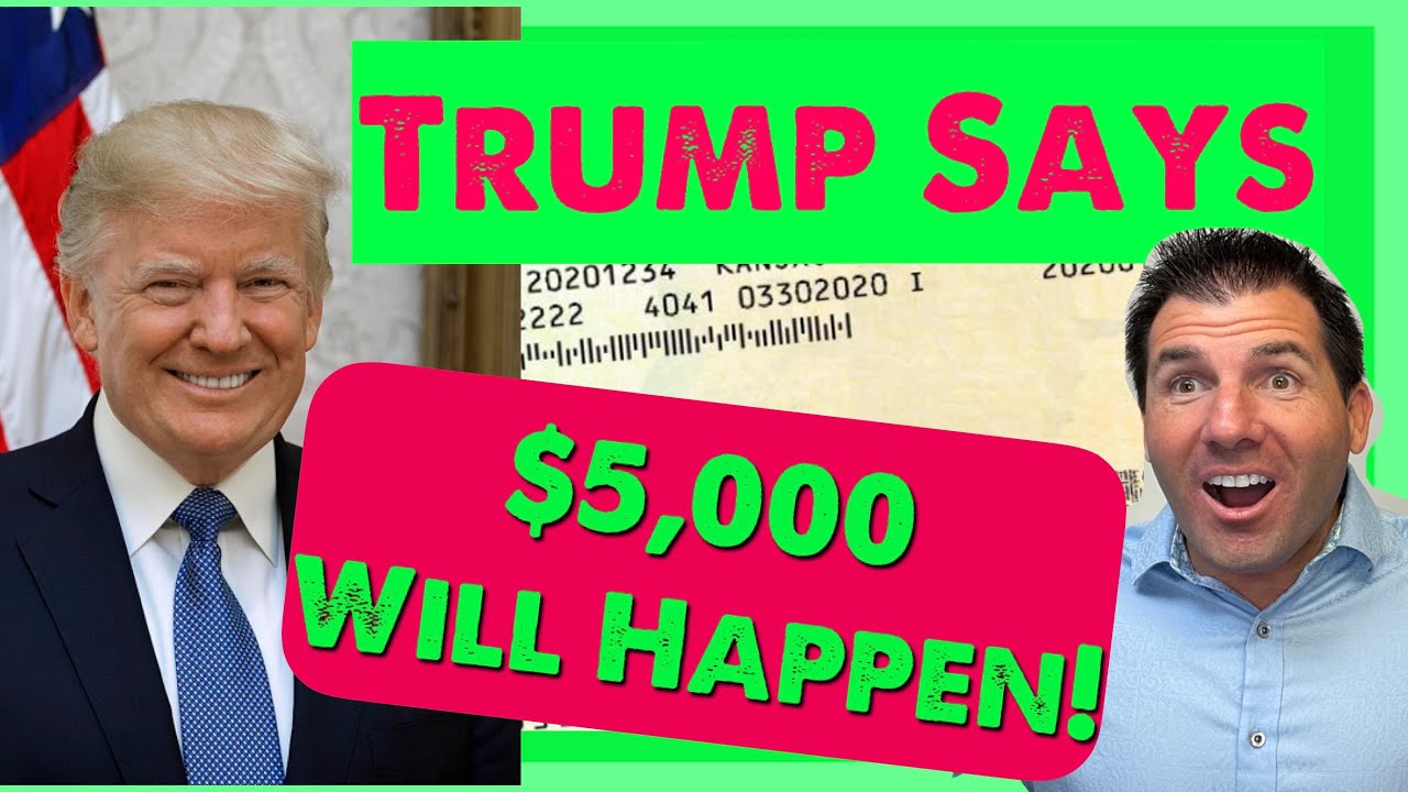 ВИДЕО: Трамп заявил, что стимулирующая выплата в размере $5000 состоится!
