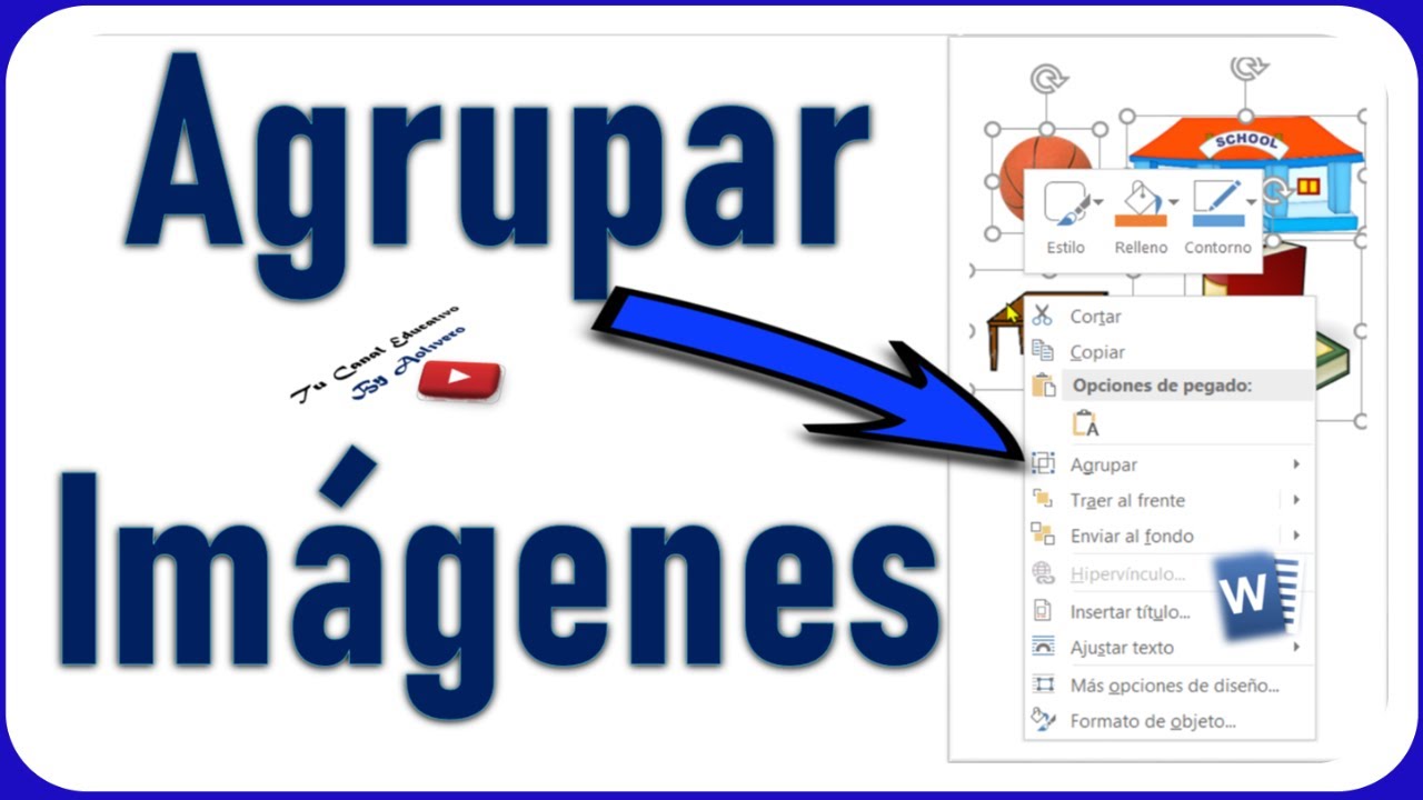 Cómo agrupar imágenes en Word (Convertir varias en una sola)