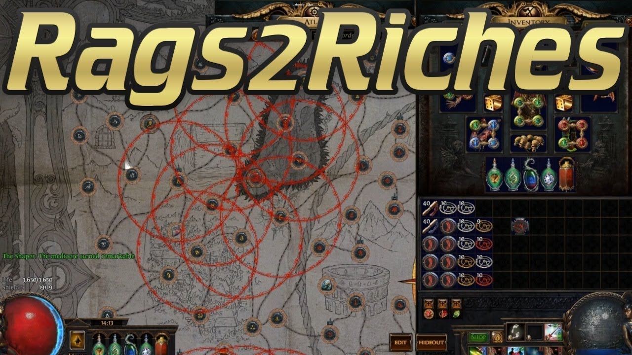 [Rags2Riches] ➥My MF Mapping Build: Windripper Raider | Sextant Blocked Shaped Vaults
