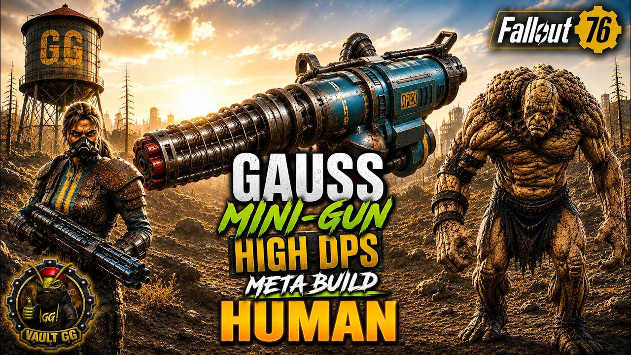 I BROKE Fallout 76 With This Gauss Minigun Build! 💀 INSANE Human Meta Damage