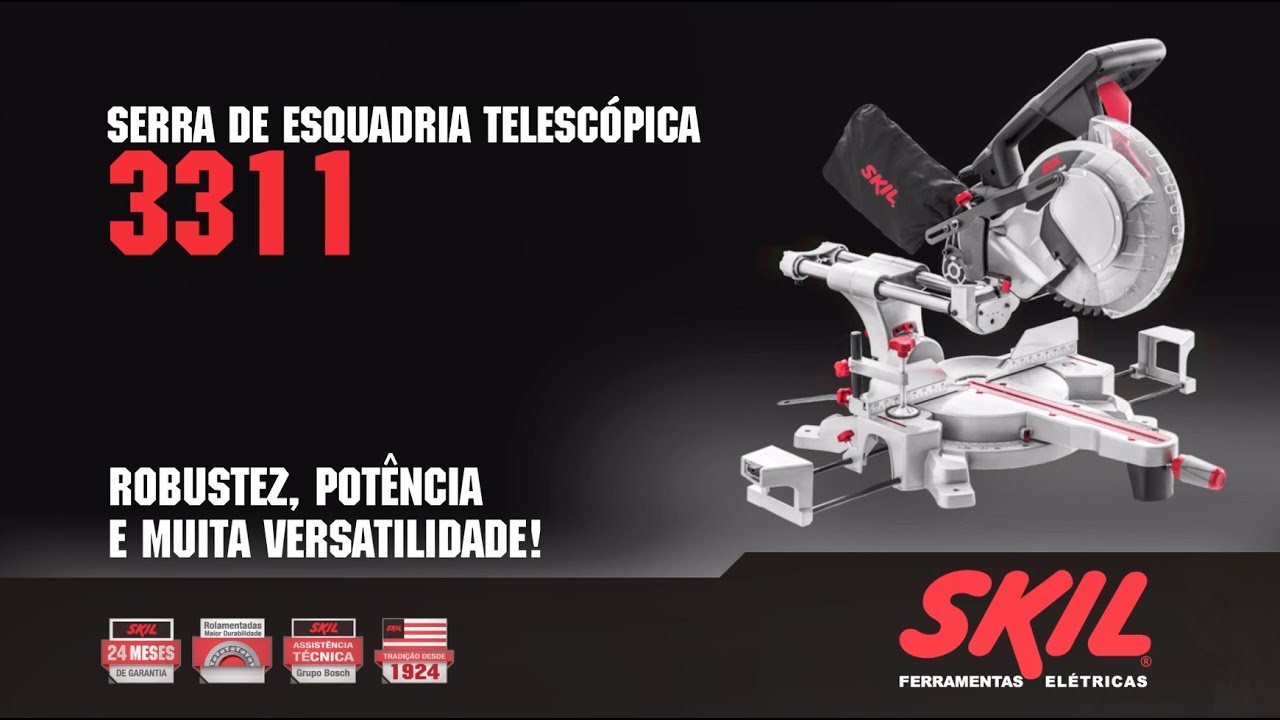 Robustez, pot&ecirc;ncia e muita versatilidade! &ndash; Serra de Esquadria Telesc&oacute;pica 3311