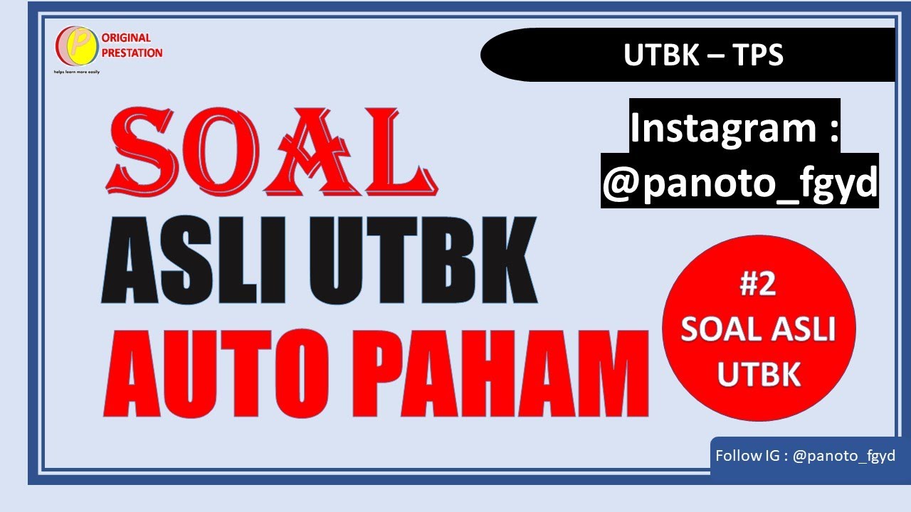 BAHAS SOAL TPS UTBK 2022 ||  KHUSUS UNTUK PEJUANG UTBK 2022
