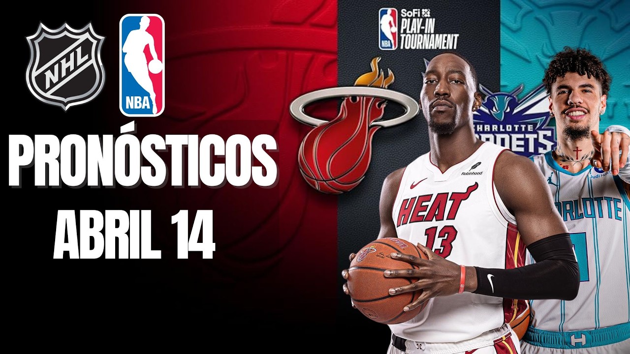 🔥🏀🏒 PRON&Oacute;STICOS PLAY-IN DE LA NBA Y NHL PARA EL MARTES 14 DE ABRIL | PICKS GRATIS 🏀🏒🔥