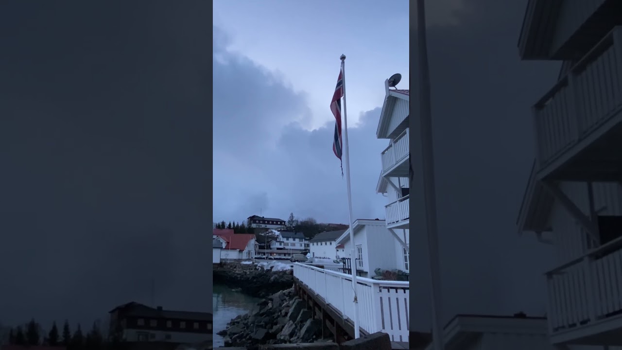 Lødingen, Norway, after the huge storm of February 2023