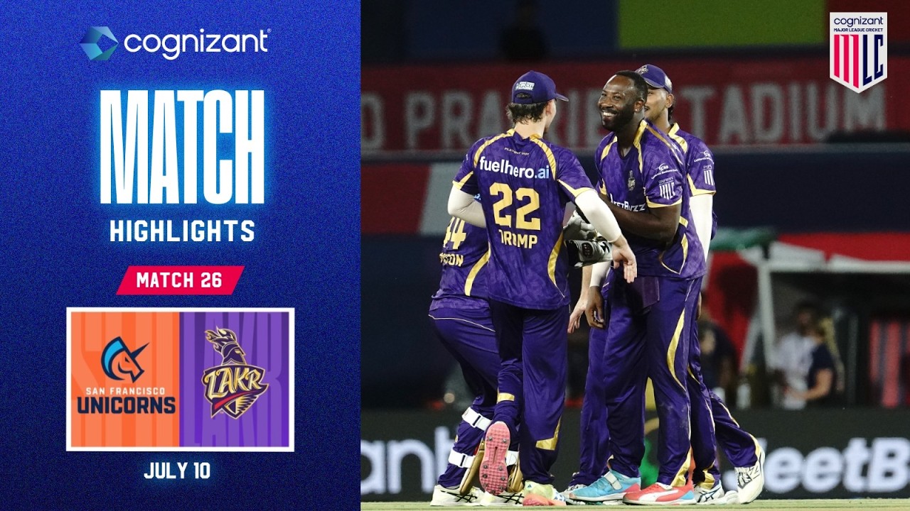 Cognizant Match Highlights | San Francisco Unicorns vs LA Knight Riders | Match #26