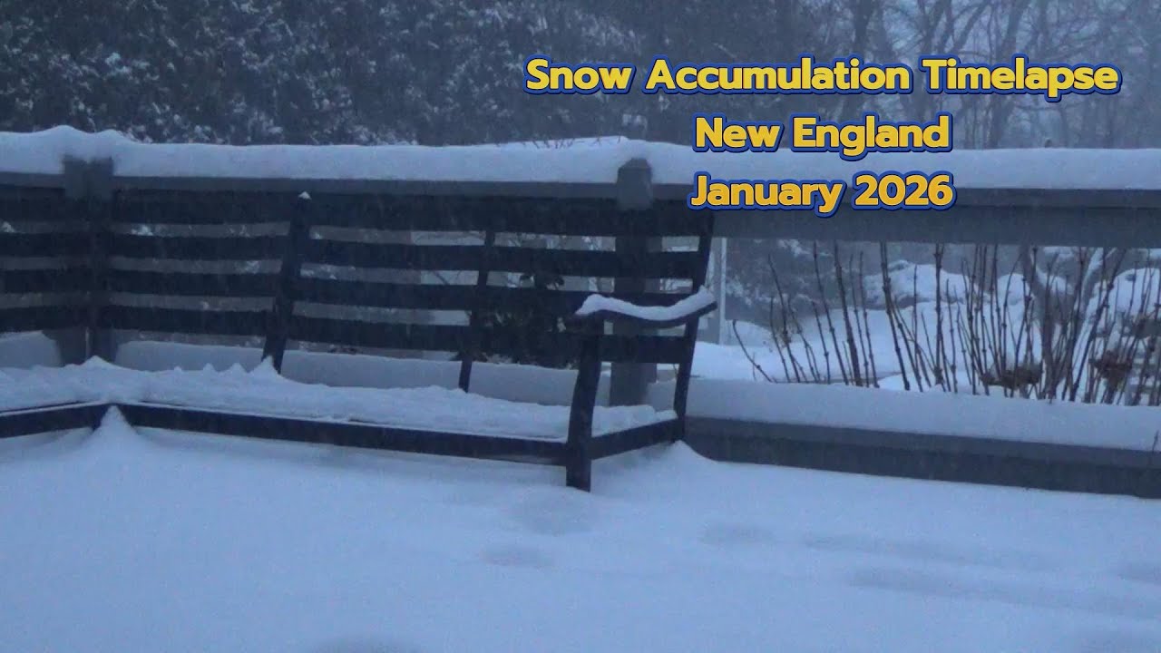 Snow Accumulation Timelapse - New England - January 2026