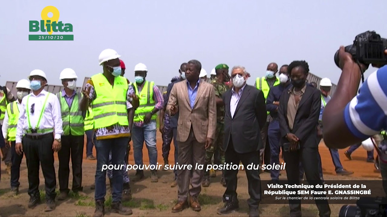 Le chef de l'Etat Faure GNASSINGBÉ à Blitta pour le suivi de la construction de la centrale solaire