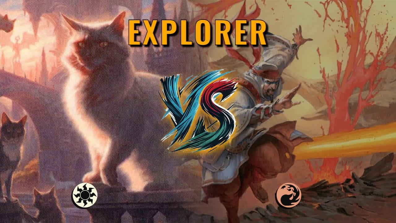 MTG Explorer - Mono White Aggro by Khat VS Mono Red Aggro by Natureswrath
