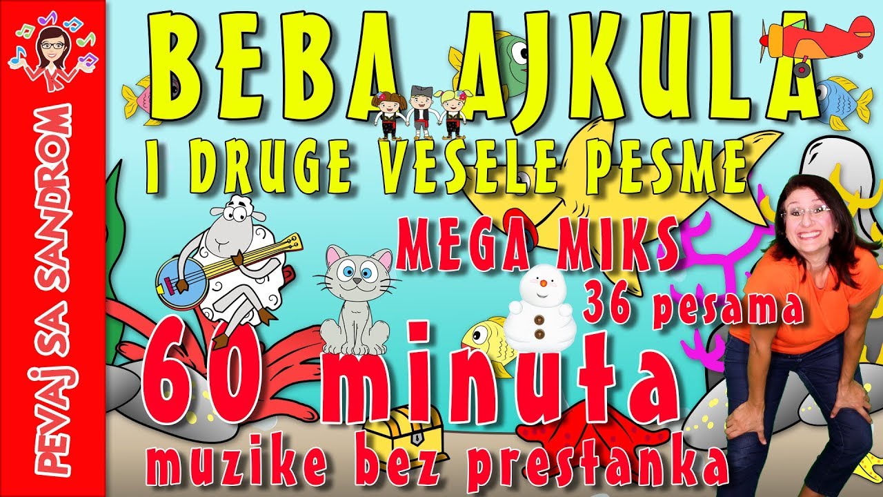 💖 Beba ajkula i druge vesele pesme 💖 Pevaj Sa Sandrom | Dečije pesme | Dečije priče