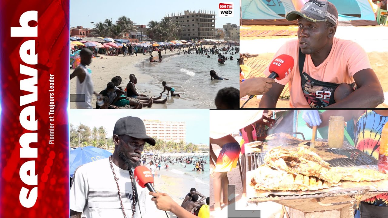 La belle ambiance à la plage de Ngor en cette période de vacances...