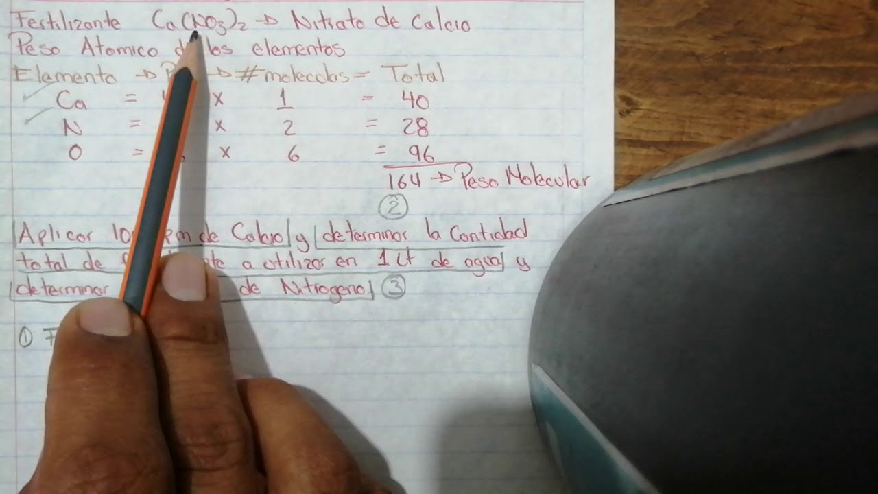 Ejercicio Cálculo de soluciones nutritivas en ppm