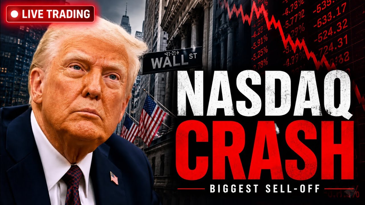 Nasdaq Crash, $QQQ Huge Gap Down📉 $SPCX $SKHY Sell Off | Live Trading Stock Market Today