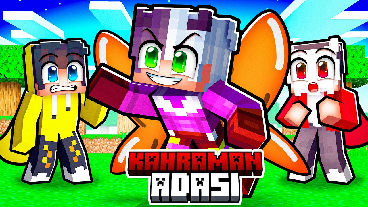 KAHRAMAN ADASININ EN İYİSİ OLDUM!🦸‍♂️| Minecraft