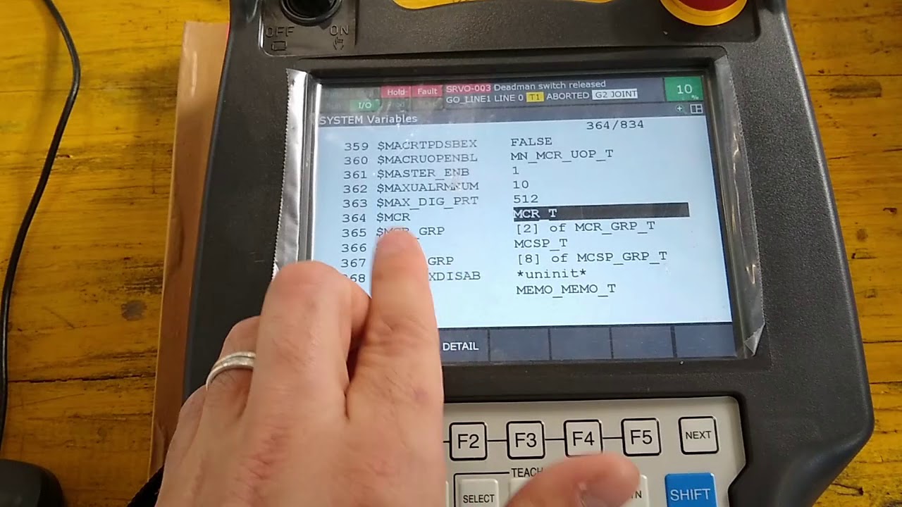 Reset SRVO 062 BZAL ALARM AFTER REPLACING AXIS BATERIES